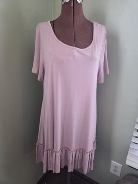 Easel Womens Large Dusty Pink Tunic/Dress